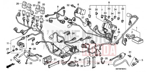 WIRE HARNESS (XL1000VA) XL1000VA6 de 2006